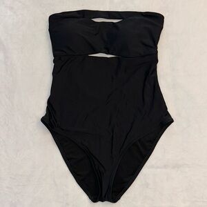 Aerie black one piece bathing suit